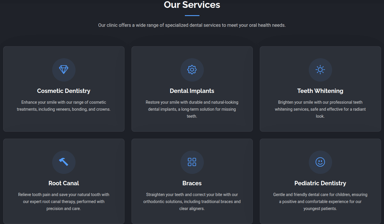 Dental Clinic Theme Preview