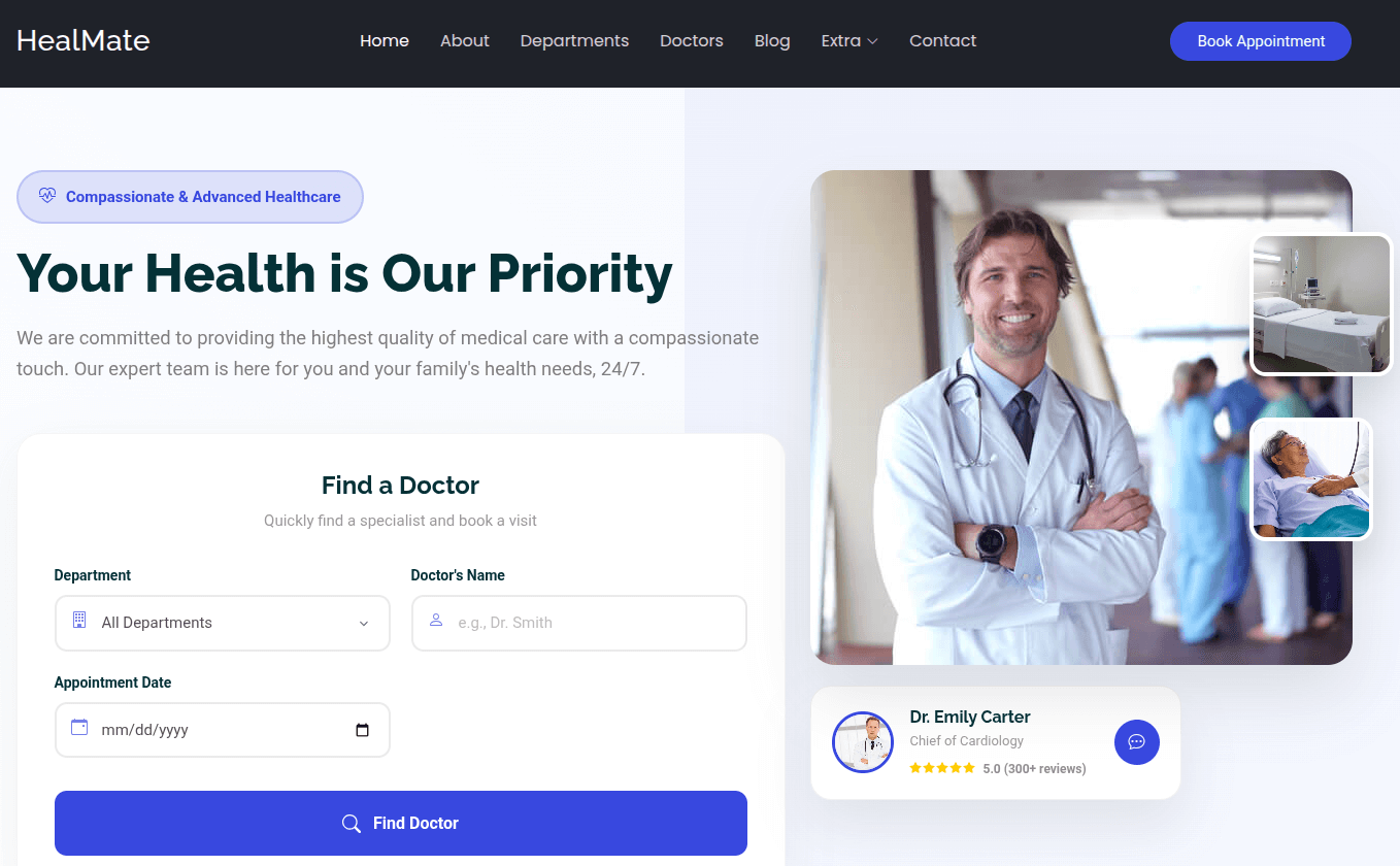 Hospital Theme Preview