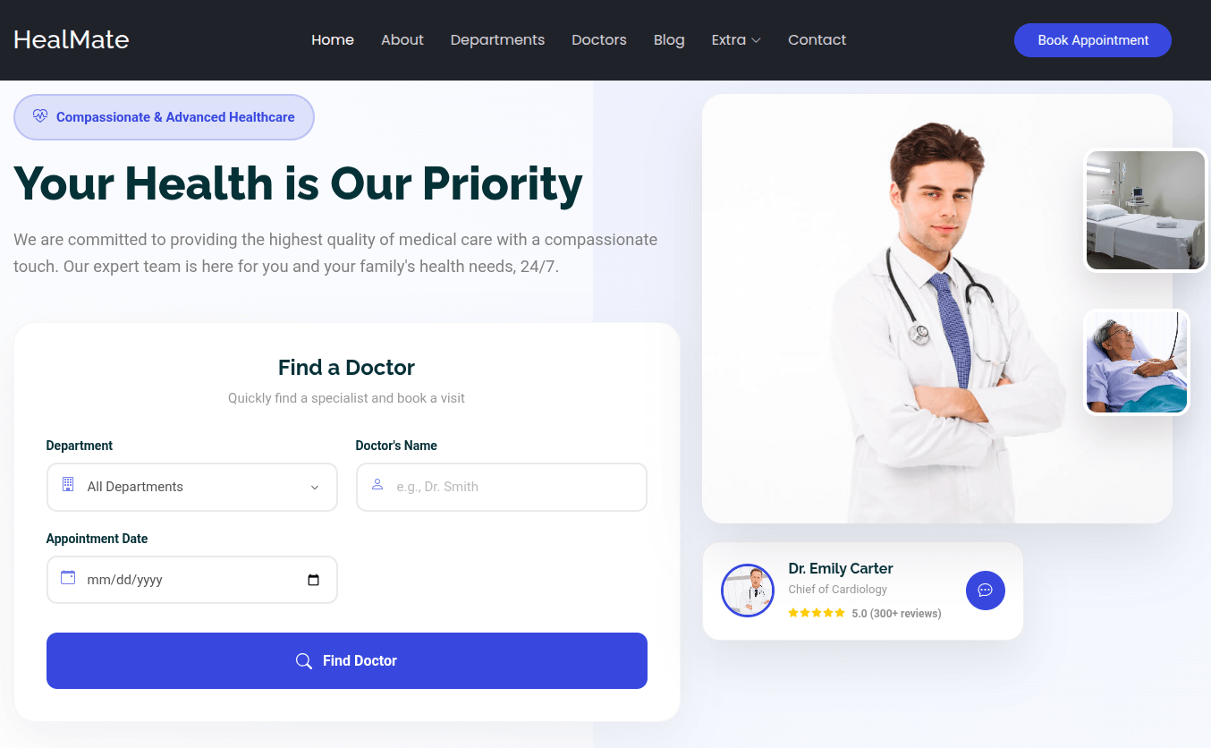 Hospital Website Template