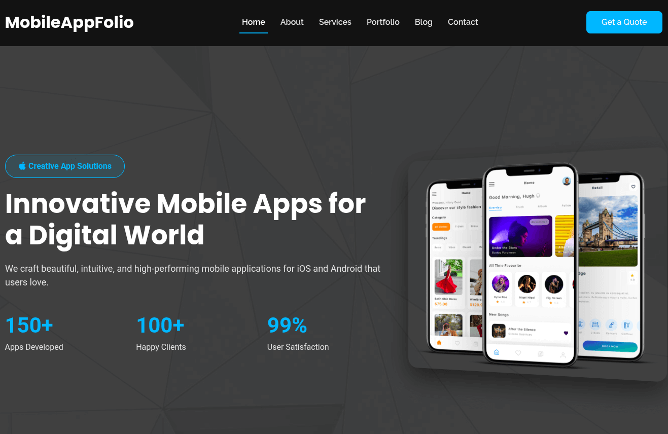 Dental Clinic Dark Theme